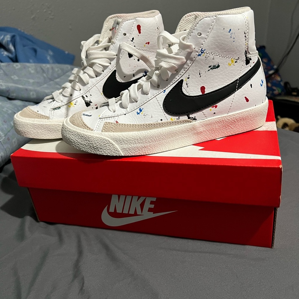 NIKE BLAZER MID ‘77 GS PAINT SPLATTER (KIDS)